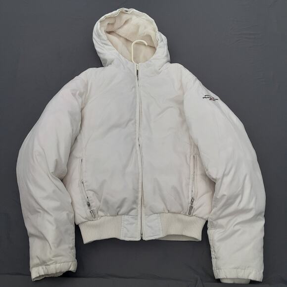 Polo Jeans CO. Ralph Lauren Down Filled Puffer Jacket Women S White - Picture 1 of 11